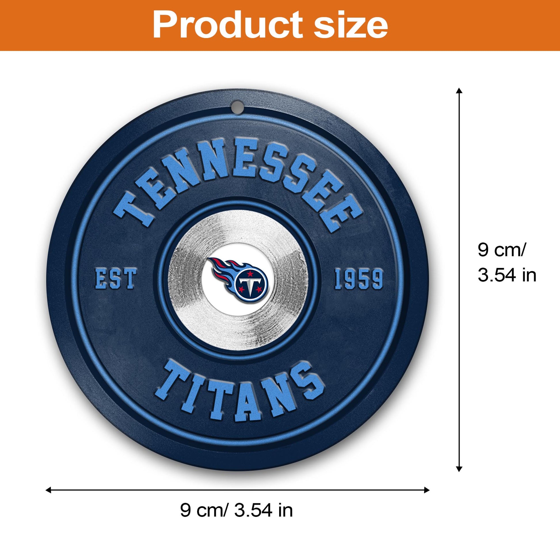 Tennessee Titans Fitness Circle Aluminium Ornament 2 Side Trending New Arrivals H52883 ETUG311023