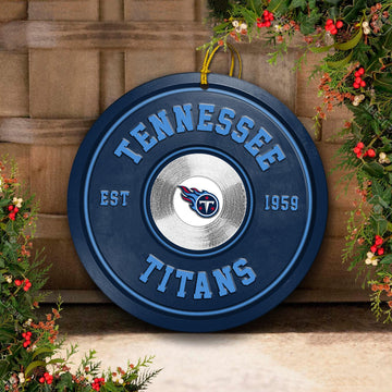 Tennessee Titans Fitness Circle Aluminium Ornament 2 Side Trending New Arrivals H52883 ETUG311023