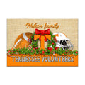 Tennessee Volunteers Doormat Personalized Your Name, Sport Team Doormat, Christmas Gifts For Football Fan, Home Decor ETHY-52726