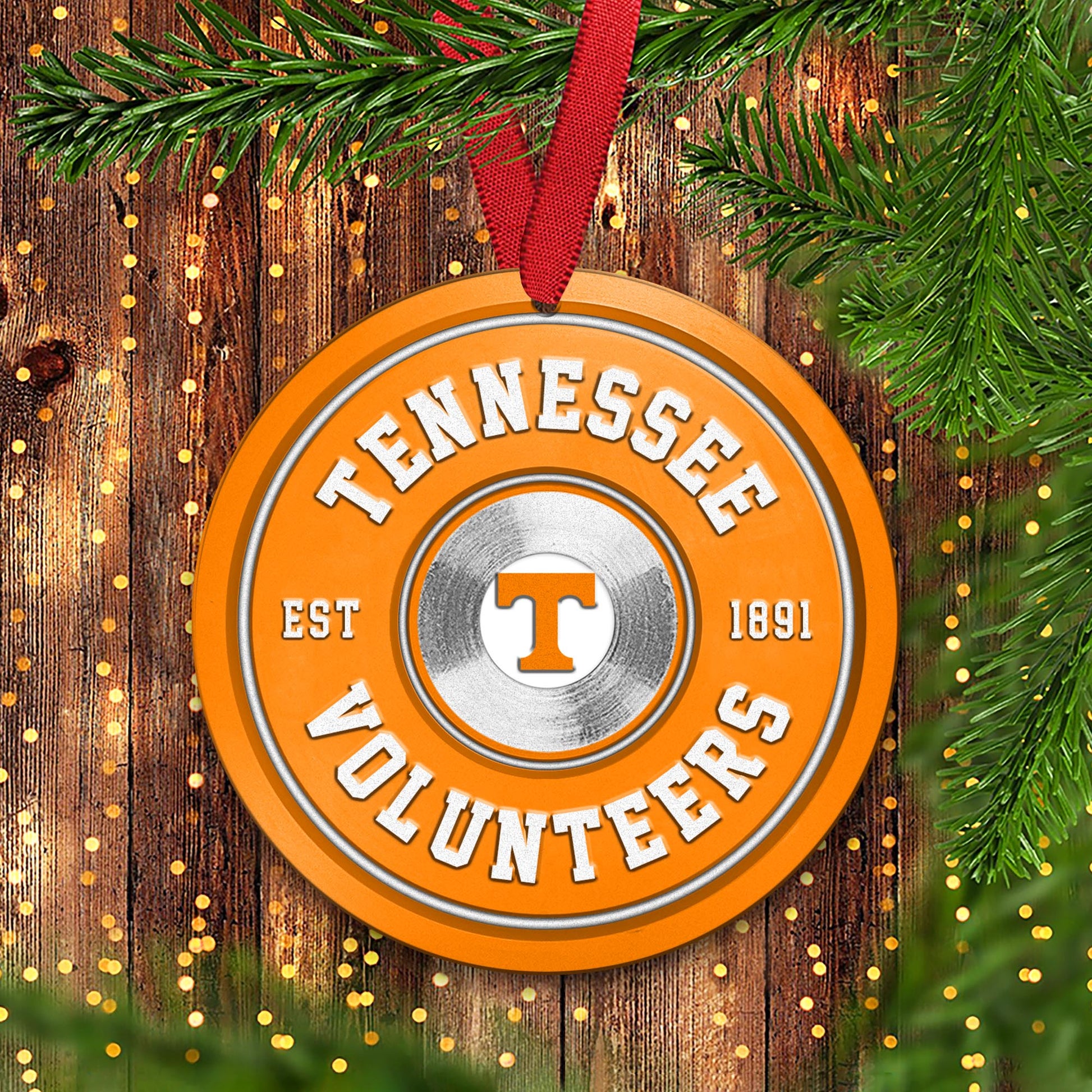 Tennessee Volunteers Fitness Circle Aluminium Ornament 2 Side Trending New Arrivals H52883 ETUG311023