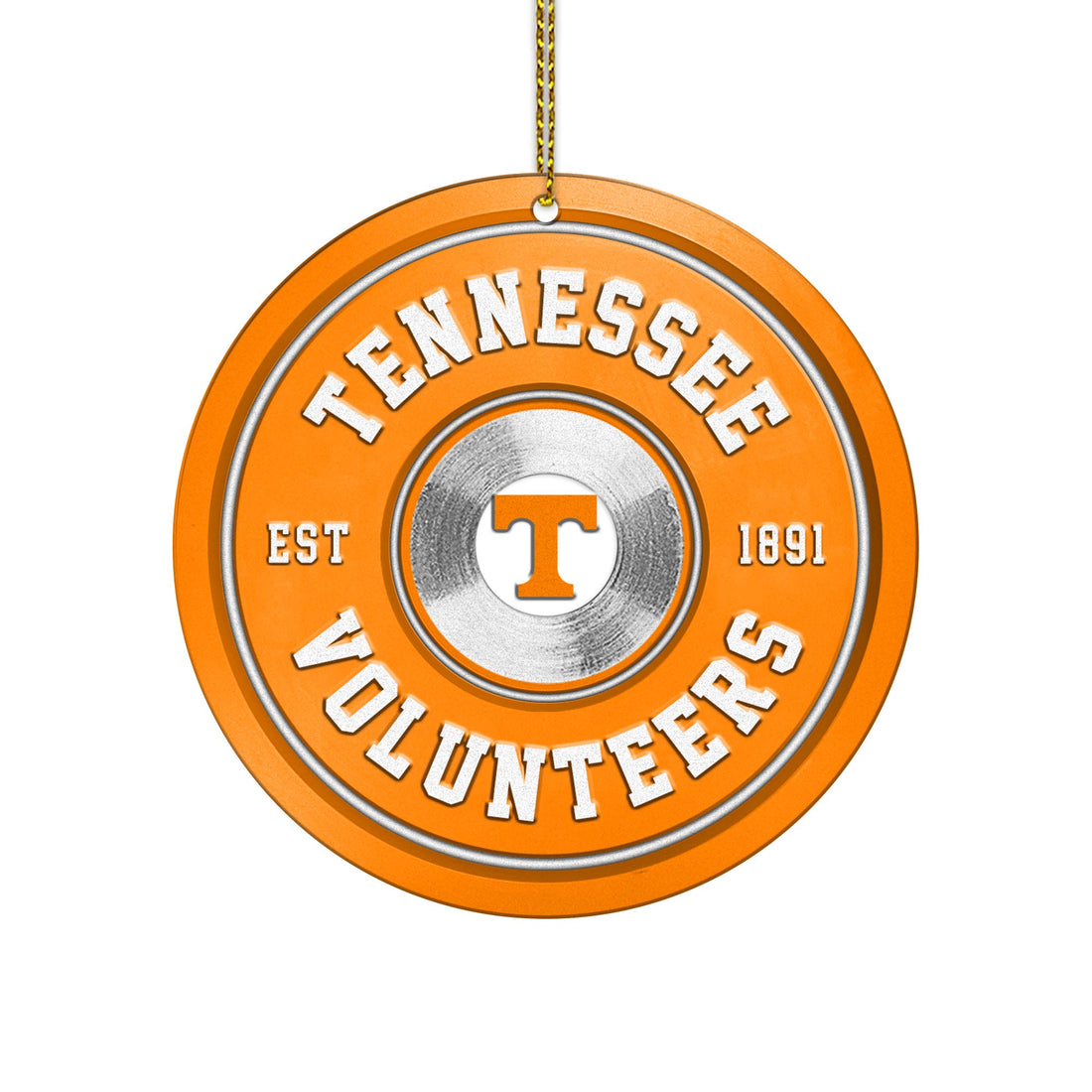 Tennessee Volunteers Fitness Circle Aluminium Ornament 2 Side Trending New Arrivals H52883 ETUG311023