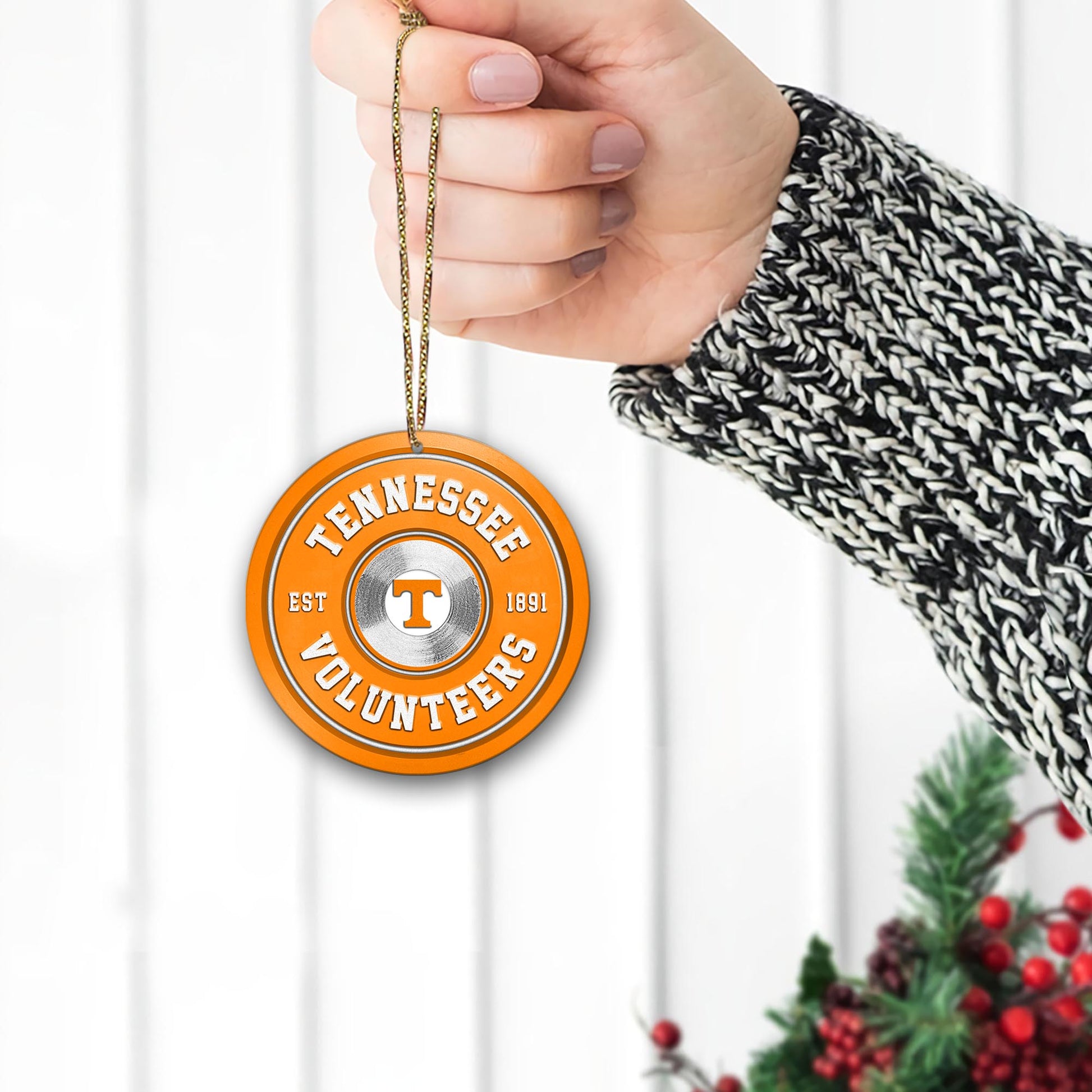 Tennessee Volunteers Fitness Circle Aluminium Ornament 2 Side Trending New Arrivals H52883 ETUG311023