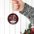 Texas A&M Aggies Circle Aluminium Custom Ornament 2 Side Trending New Arrivals H52912 ETUG311023