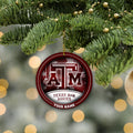 Texas A&M Aggies Circle Aluminium Custom Ornament 2 Side Trending New Arrivals H52912 ETUG311023