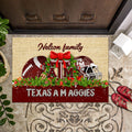 Texas A&M Aggies Doormat Personalized Your Name, Sport Team Doormat, Christmas Gifts For Football Fan, Home Decor ETHY-52726