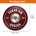 Texas A&M Aggies Fitness Circle Aluminium Ornament 2 Side Trending New Arrivals H52883 ETUG311023