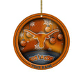 Texas Longhorns Circle Aluminium Custom Ornament 2 Side Trending New Arrivals H52912 ETUG311023