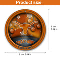 Texas Longhorns Circle Aluminium Custom Ornament 2 Side Trending New Arrivals H52912 ETUG311023