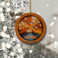 Texas Longhorns Circle Aluminium Custom Ornament 2 Side Trending New Arrivals H52912 ETUG311023