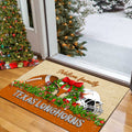 Texas Longhorns Doormat Personalized Your Name, Sport Team Doormat, Christmas Gifts For Football Fan, Home Decor ETHY-52726