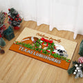Texas Longhorns Doormat Personalized Your Name, Sport Team Doormat, Christmas Gifts For Football Fan, Home Decor ETHY-52726