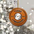 Texas Longhorns Fitness Circle Aluminium Ornament 2 Side Trending New Arrivals H52883 ETUG311023
