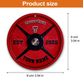 Texas Tech Red Raiders Fitness Circle Aluminium Custom Ornament 2 Side Trending New Arrivals H52884 ETUG311023