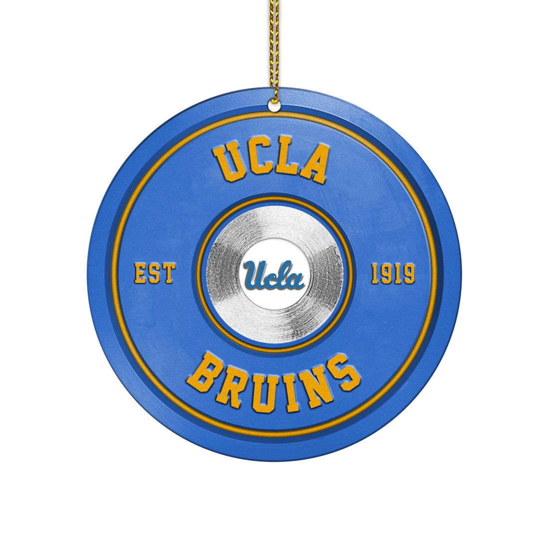 UCLA Bruins Fitness Circle Aluminium Ornament 2 Side Trending New Arrivals H52883 ETUG311023