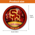USC Trojans Circle Aluminium Custom Ornament 2 Side Trending New Arrivals H52912 ETUG311023