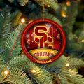 USC Trojans Circle Aluminium Custom Ornament 2 Side Trending New Arrivals H52912 ETUG311023