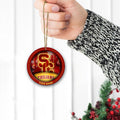 USC Trojans Circle Aluminium Custom Ornament 2 Side Trending New Arrivals H52912 ETUG311023
