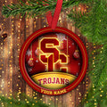 USC Trojans Circle Aluminium Custom Ornament 2 Side Trending New Arrivals H52912 ETUG311023