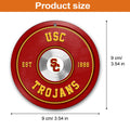 USC Trojans Fitness Circle Aluminium Ornament 2 Side Trending New Arrivals H52883 ETUG311023