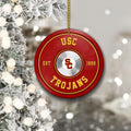 USC Trojans Fitness Circle Aluminium Ornament 2 Side Trending New Arrivals H52883 ETUG311023