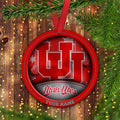 Utah Utes Circle Aluminium Custom Ornament 2 Side Trending New Arrivals H52912 ETUG311023