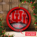 Utah Utes Circle Aluminium Custom Ornament 2 Side Trending New Arrivals H52912 ETUG311023