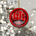 Utah Utes Circle Aluminium Custom Ornament 2 Side Trending New Arrivals H52912 ETUG311023