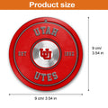 Utah Utes Fitness Circle Aluminium Ornament 2 Side Trending New Arrivals H52883 ETUG311023