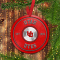 Utah Utes Fitness Circle Aluminium Ornament 2 Side Trending New Arrivals H52883 ETUG311023