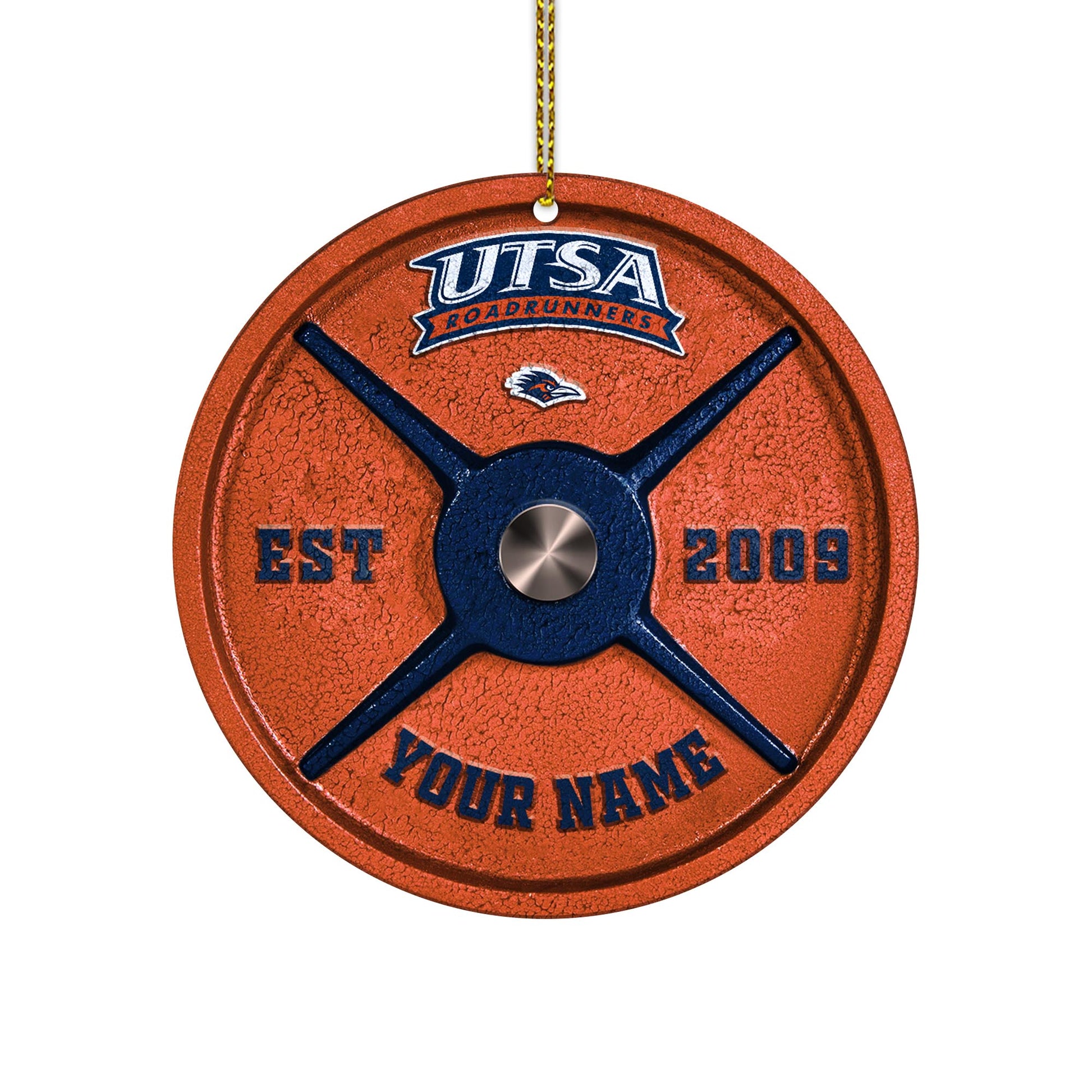 UTSA Roadrunners Fitness Circle Aluminium Custom Ornament 2 Side Trending New Arrivals H52884 ETUG311023