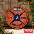 UTSA Roadrunners Fitness Circle Aluminium Custom Ornament 2 Side Trending New Arrivals H52884 ETUG311023