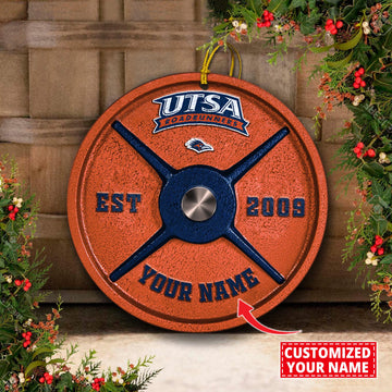 UTSA Roadrunners Fitness Circle Aluminium Custom Ornament 2 Side Trending New Arrivals H52884 ETUG311023