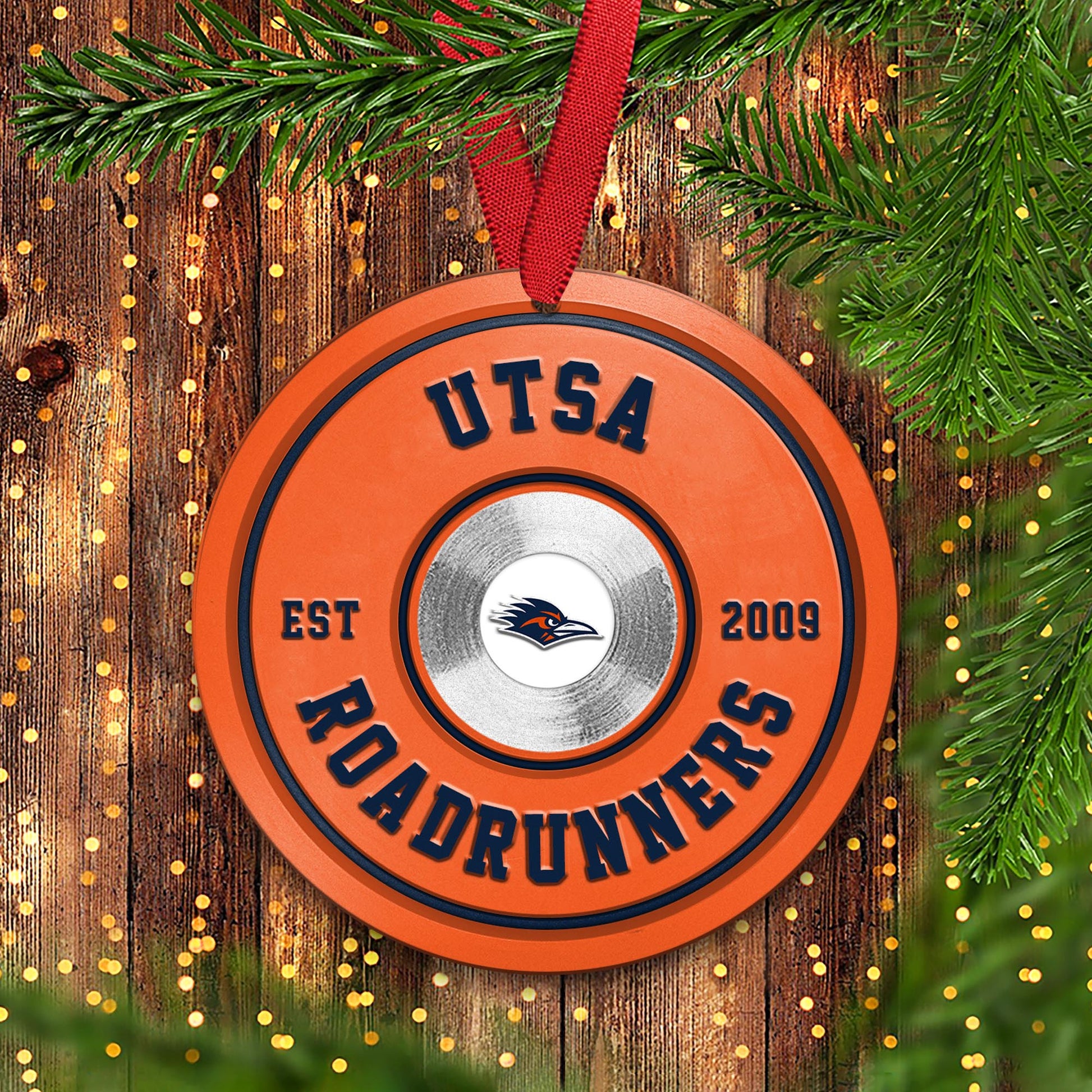 UTSA Roadrunners Fitness Circle Aluminium Ornament 2 Side Trending New Arrivals H52883 ETUG311023
