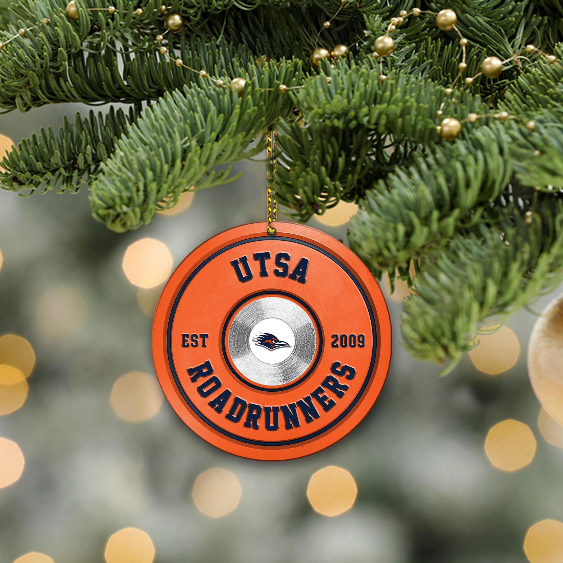 UTSA Roadrunners Fitness Circle Aluminium Ornament 2 Side Trending New Arrivals H52883 ETUG311023
