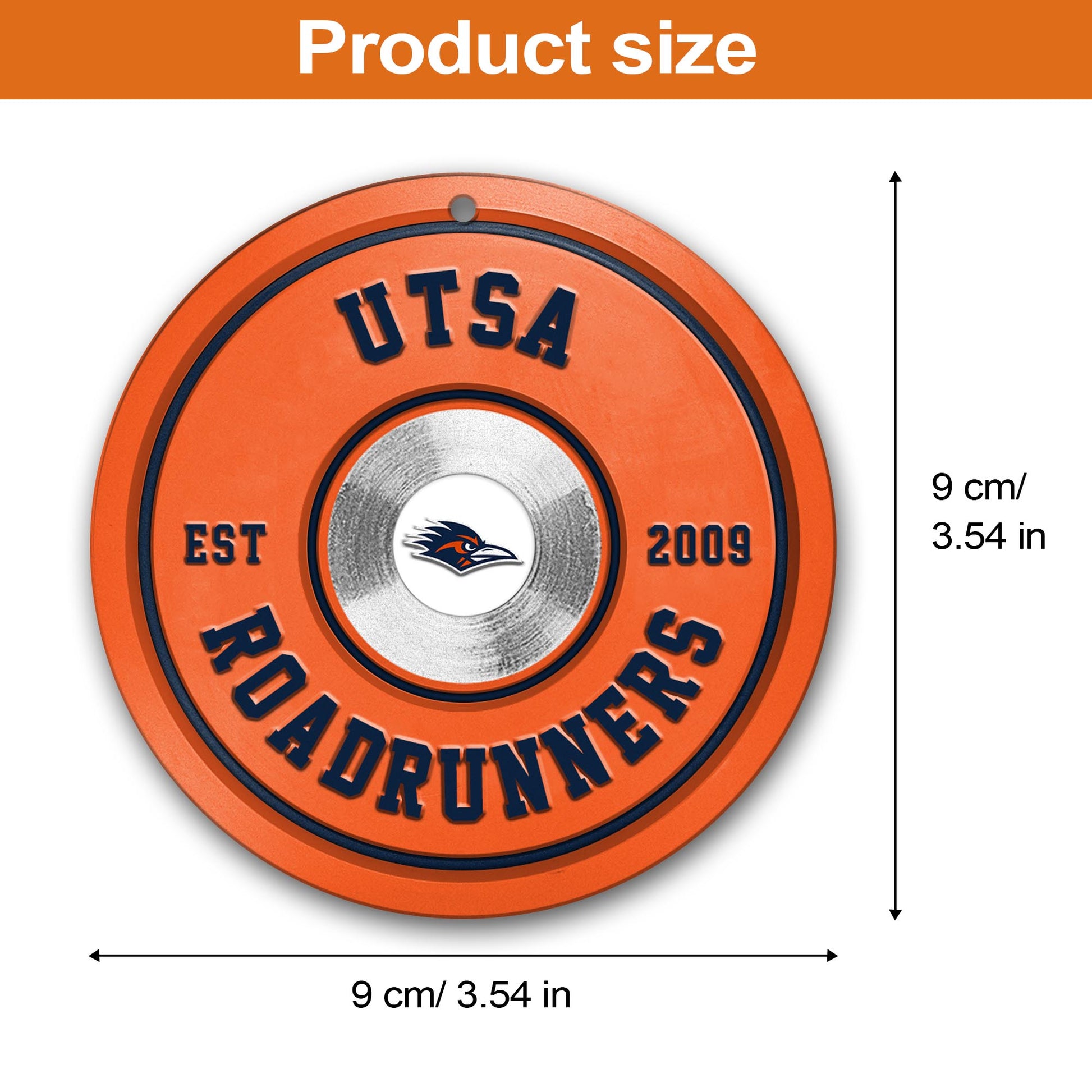 UTSA Roadrunners Fitness Circle Aluminium Ornament 2 Side Trending New Arrivals H52883 ETUG311023