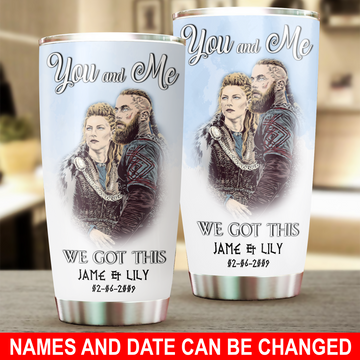 Viking Personalized Tumbler, Personalized Gift for Couples, Husband, Wife, Parents, Lovers, Personalized Gift for Viking Lovers