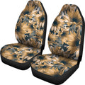 Vintage Sunflower Pattern Print Universal Fit Car Seat Covers GearFrost
