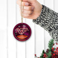 Virginia Tech Hokies Circle Aluminium Custom Ornament 2 Side Trending New Arrivals H52912 ETUG311023
