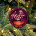 Virginia Tech Hokies Circle Aluminium Custom Ornament 2 Side Trending New Arrivals H52912 ETUG311023