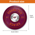 Virginia Tech Hokies Fitness Circle Aluminium Ornament 2 Side Trending New Arrivals H52883 ETUG311023