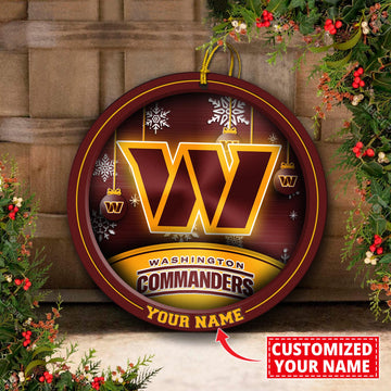Washington Commanders Circle Aluminium Custom Ornament 2 Side Trending New Arrivals H52912 ETUG311023