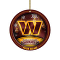 Washington Commanders Circle Aluminium Custom Ornament 2 Side Trending New Arrivals H52912 ETUG311023
