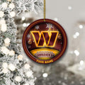 Washington Commanders Circle Aluminium Custom Ornament 2 Side Trending New Arrivals H52912 ETUG311023