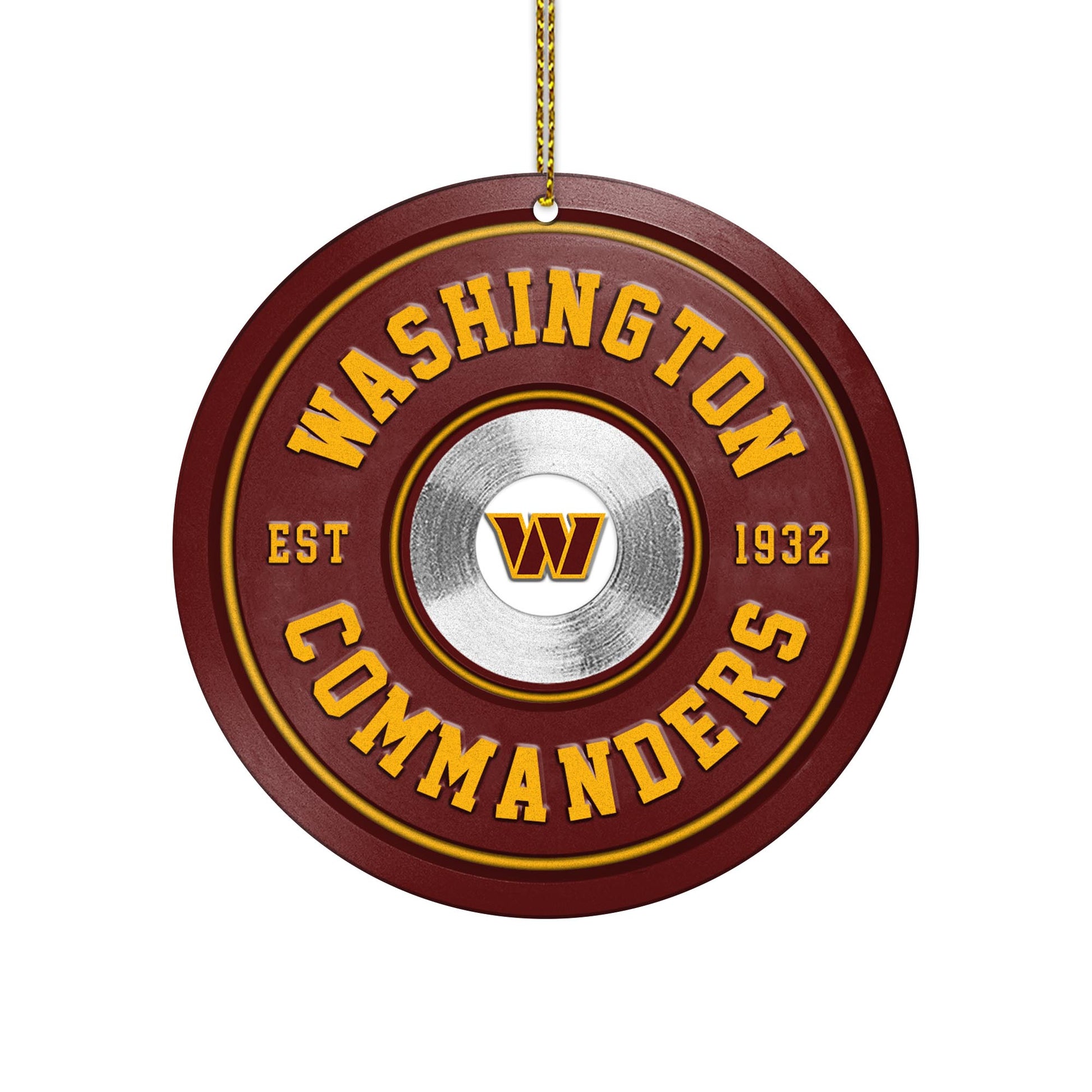 Washington Commanders Fitness Circle Aluminium Ornament 2 Side Trending New Arrivals H52883 ETUG311023