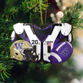 Washington Huskies 3 Layered Piece Wooden Ornament Custom Your Name And Number, Sport Ornament, Fan Gifts, Hanging Decorations ETRG-51982