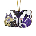 Washington Huskies 3 Layered Piece Wooden Ornament Custom Your Name And Number, Sport Ornament, Fan Gifts, Hanging Decorations ETRG-51982