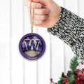 Washington Huskies Circle Aluminium Custom Ornament 2 Side Trending New Arrivals H52912 ETUG311023