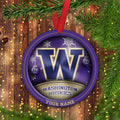 Washington Huskies Circle Aluminium Custom Ornament 2 Side Trending New Arrivals H52912 ETUG311023