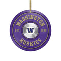 Washington Huskies Fitness Circle Aluminium Ornament 2 Side Trending New Arrivals H52883 ETUG311023
