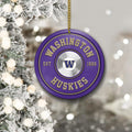 Washington Huskies Fitness Circle Aluminium Ornament 2 Side Trending New Arrivals H52883 ETUG311023